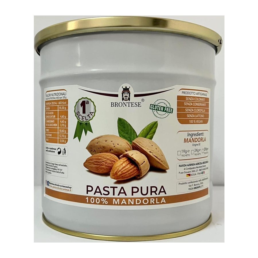 Brontese pure almond paste tin
