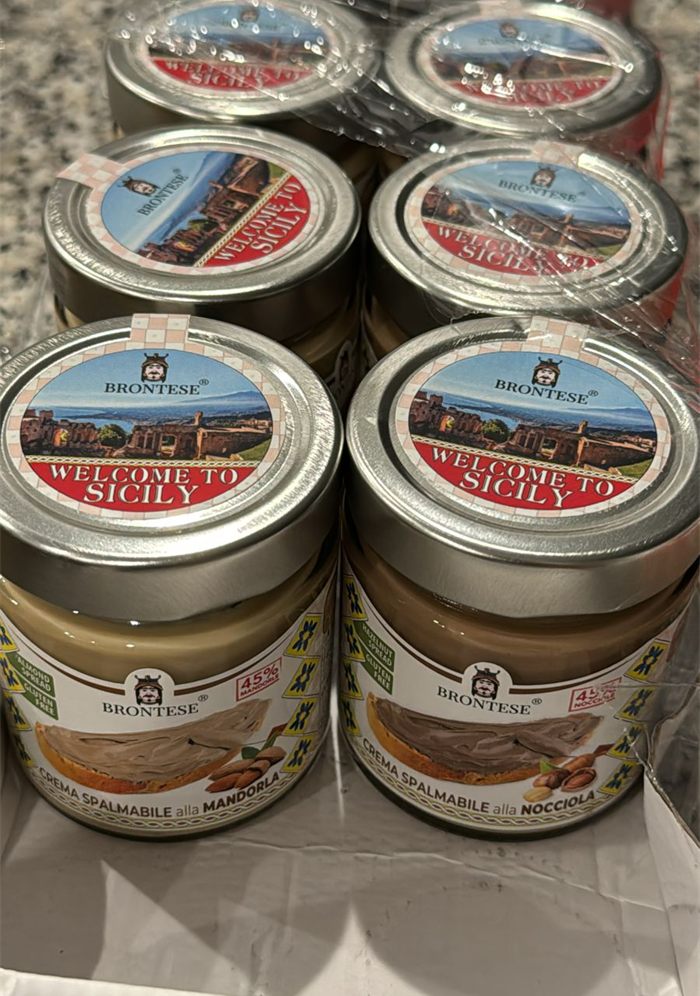 Almond spread jar