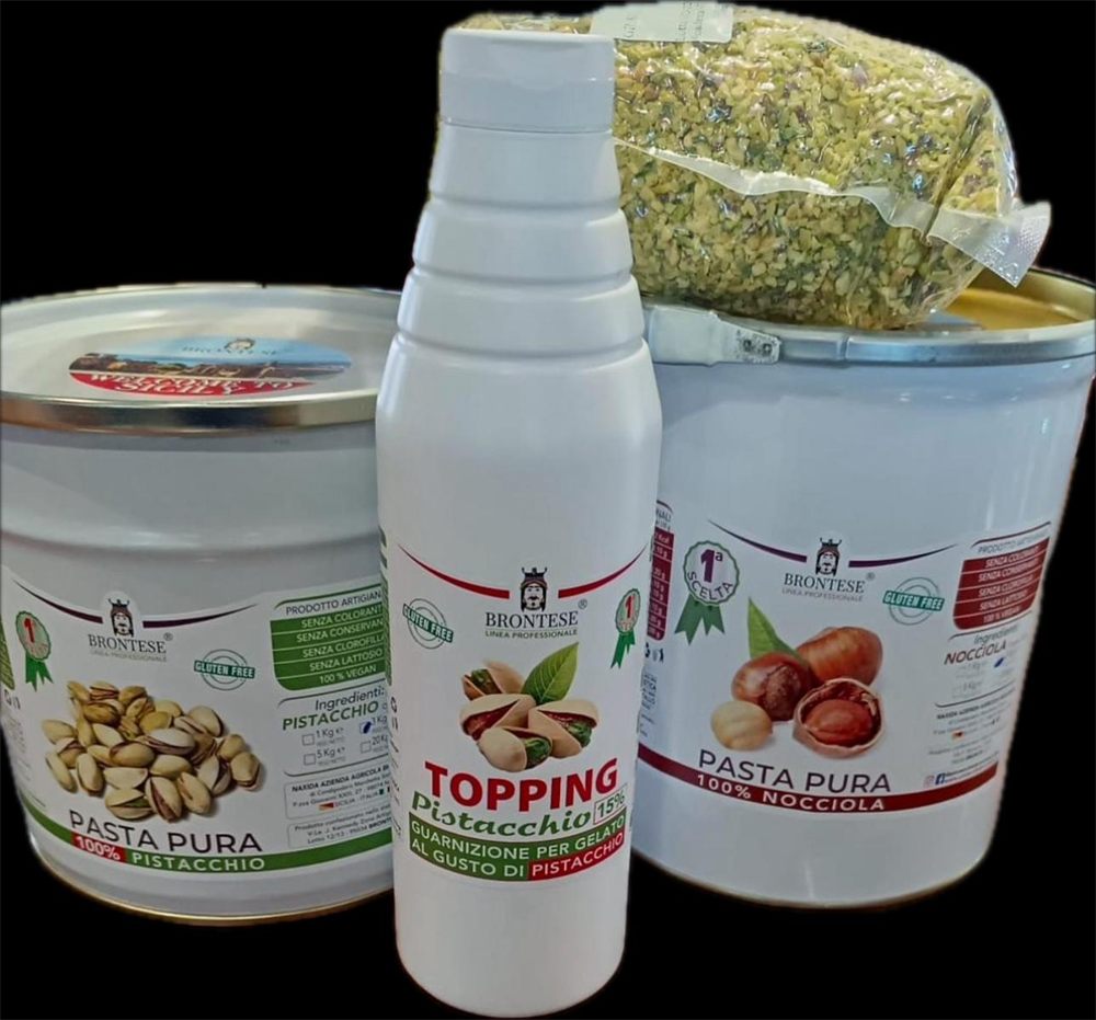 Topping and pure paste